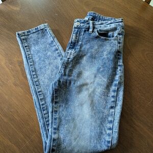 YMI Dream Blue Acid Wash Skinny Jeans Size 9/29